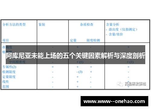 阿库尼亚未能上场的五个关键因素解析与深度剖析